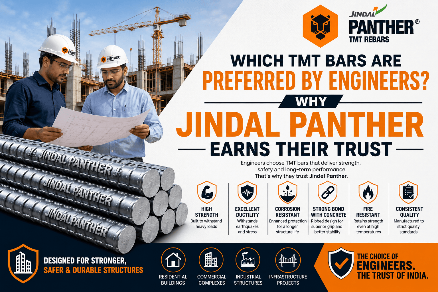TMT Bars Are Preferred by Engineers